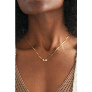 925 Sterling Silver Inland Zircon Infinite Necklace